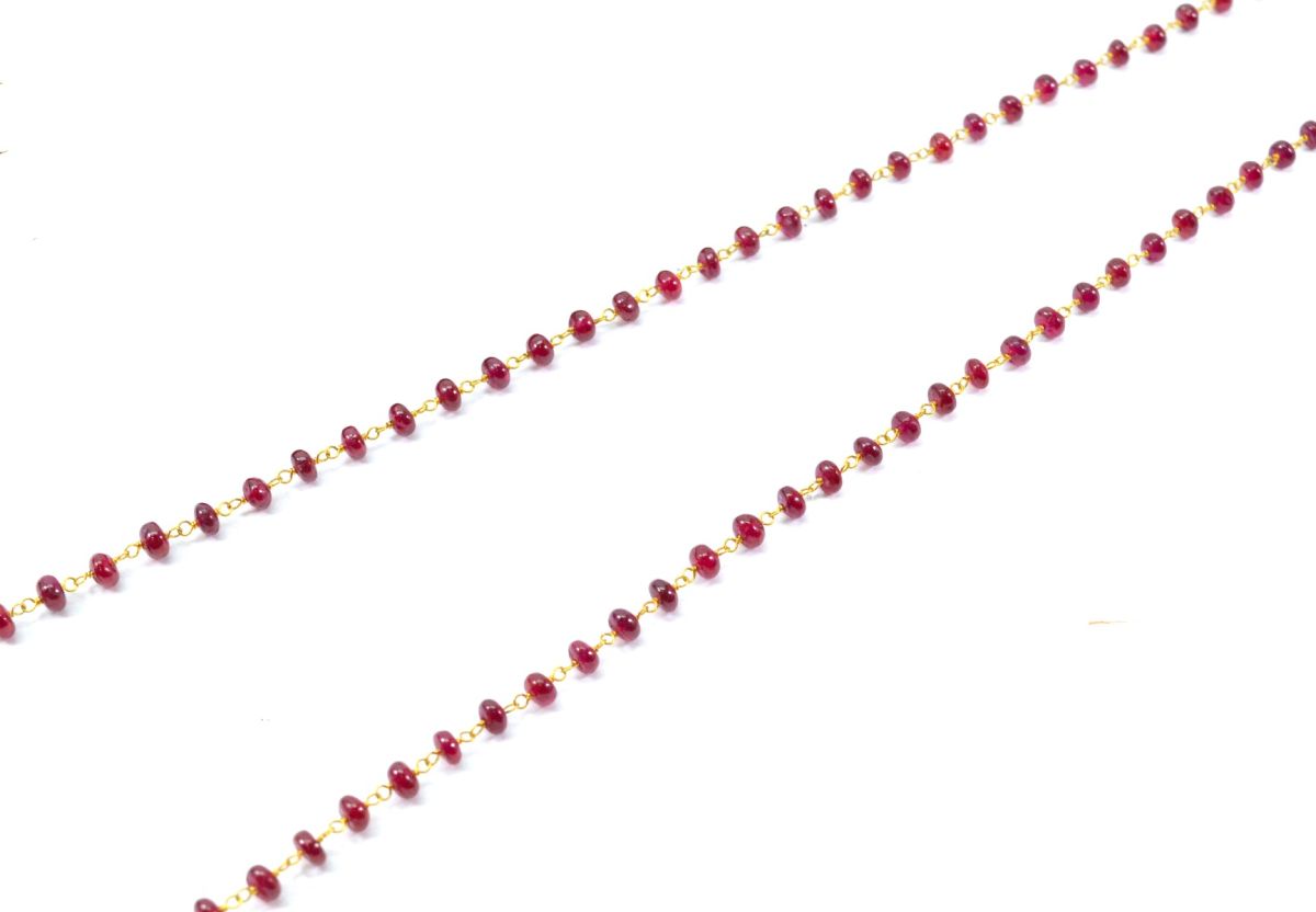 Seductive 14k  Solid Gold Necklace With AAA Quality In 4MM Size , SGGRC-118