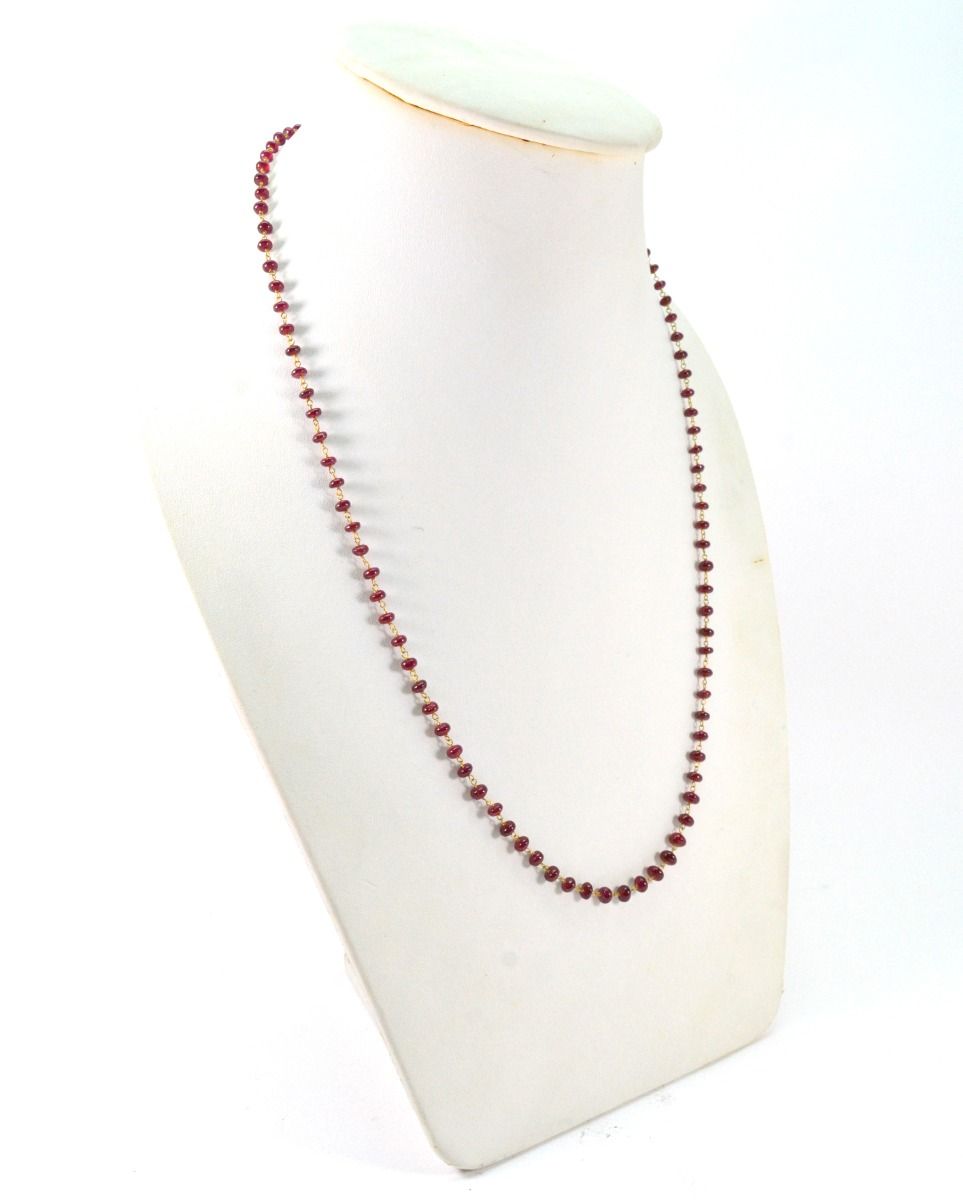 14k  Solid Gold Necklace in Roundel Shape With 4.00 - 5.00 MM Size  , SGGRC-118