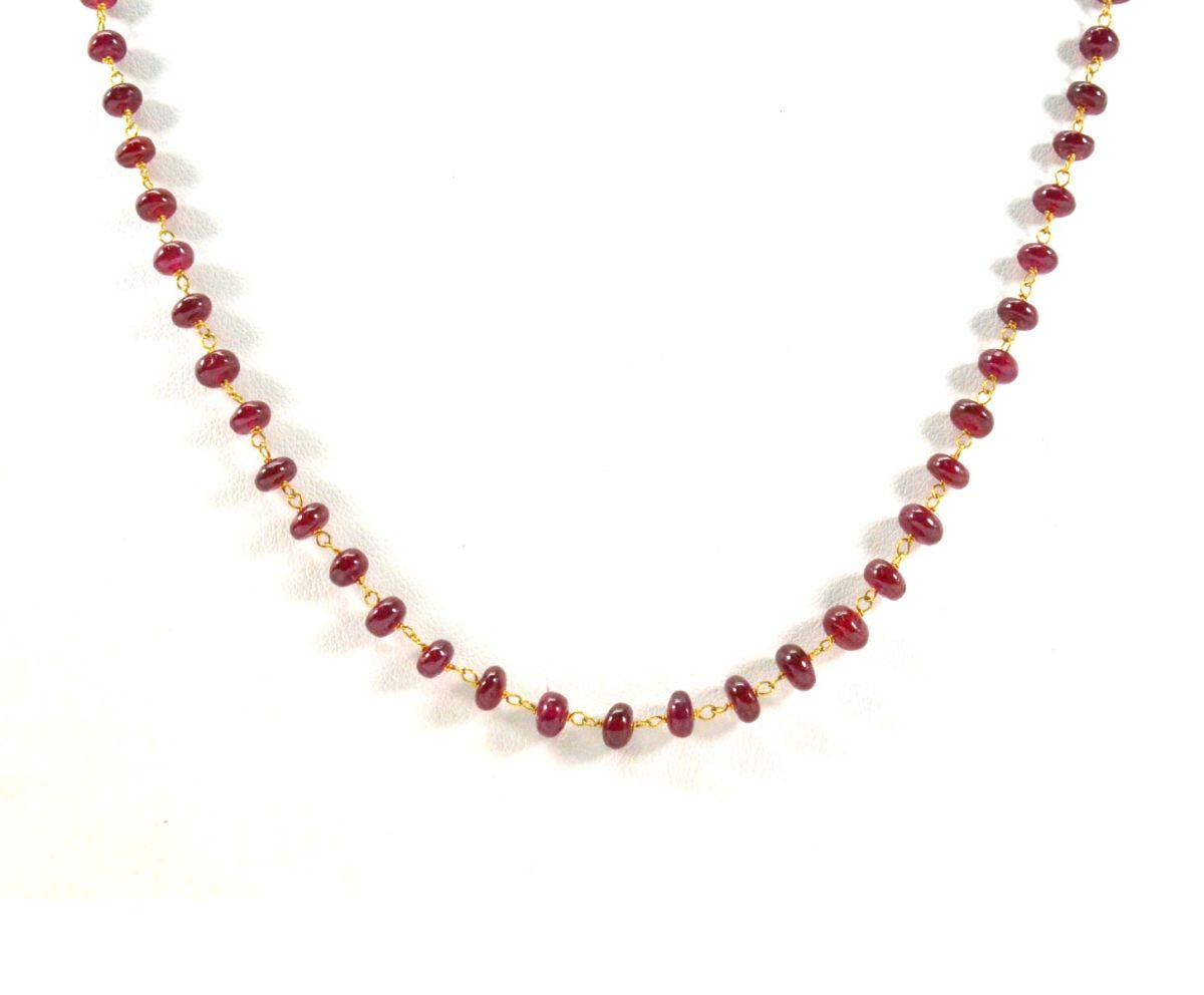 14k  Solid Gold Necklace in Roundel Shape With 4.00 - 5.00 MM Size  , SGGRC-118