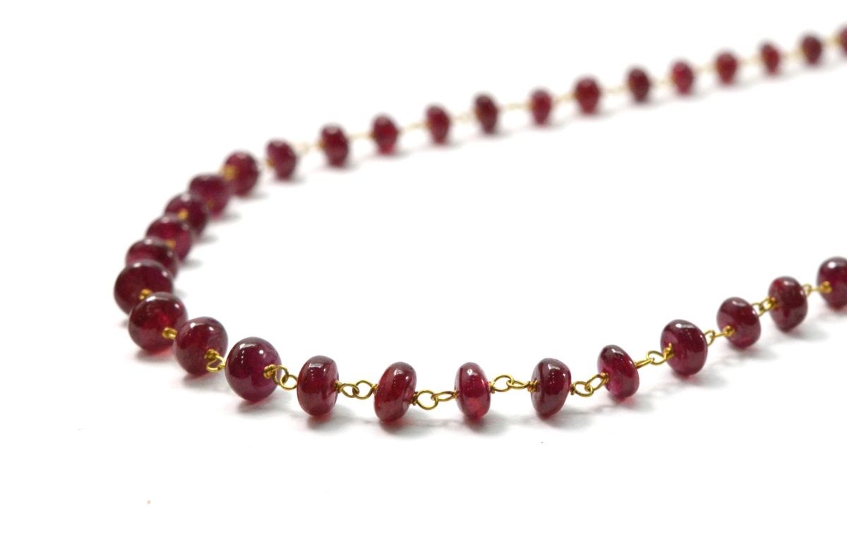 14k  Solid Gold Necklace in Roundel Shape With 4.00 - 5.00 MM Size  , SGGRC-118