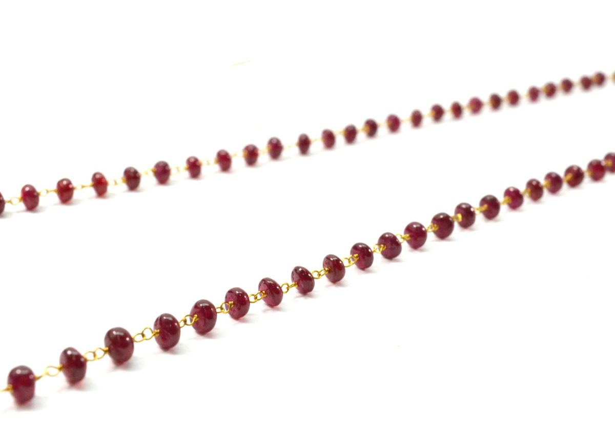 14k  Solid Gold Necklace in Roundel Shape With 4.00 - 5.00 MM Size  , SGGRC-118