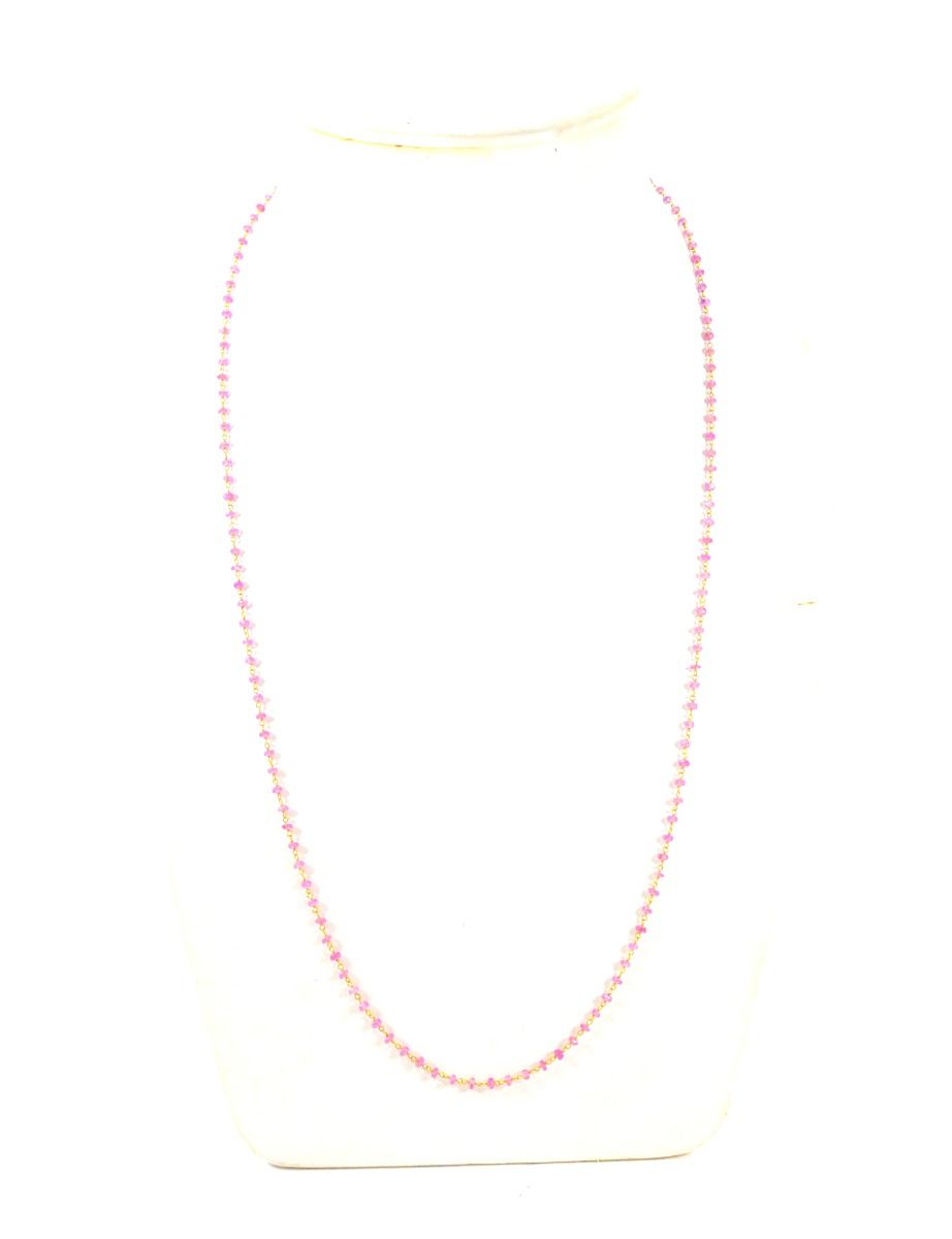 Lovely 14k  Solid Gold Necklace in Roundel Shape With 3MM Size, SGGRC-120