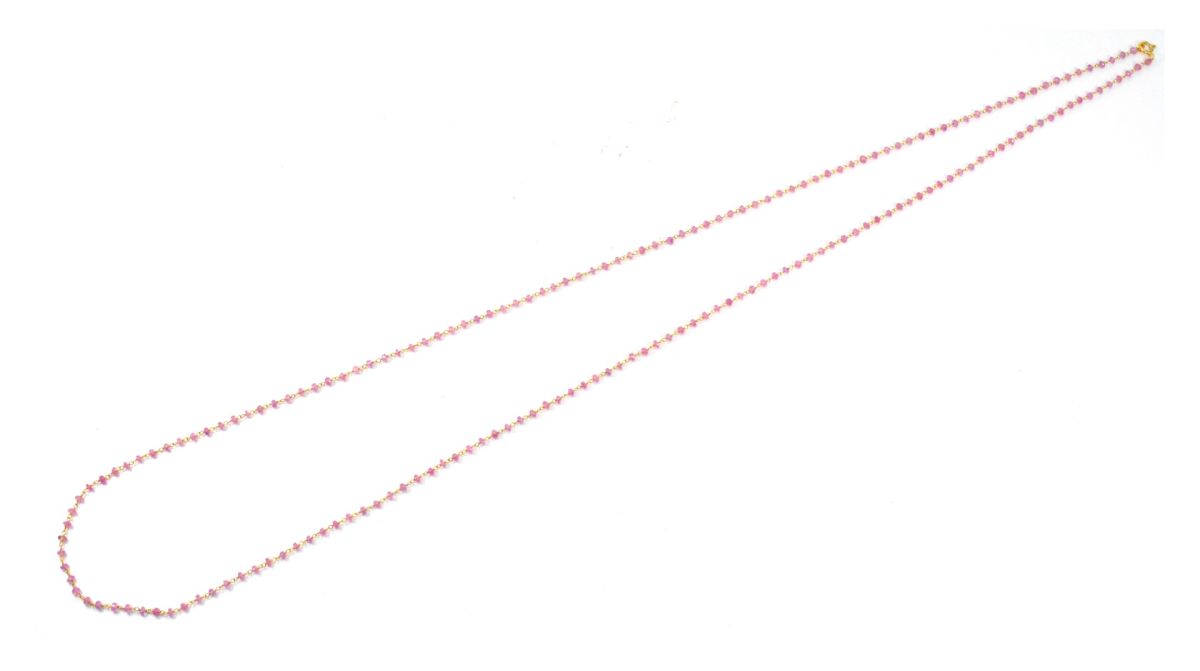 Lovely 14k  Solid Gold Necklace in Roundel Shape With 3MM Size, SGGRC-120