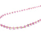 14k Solid Yellow Gold Necklace Studded With Pink Sapphire Stones, 3MM Size, SGGRC-122