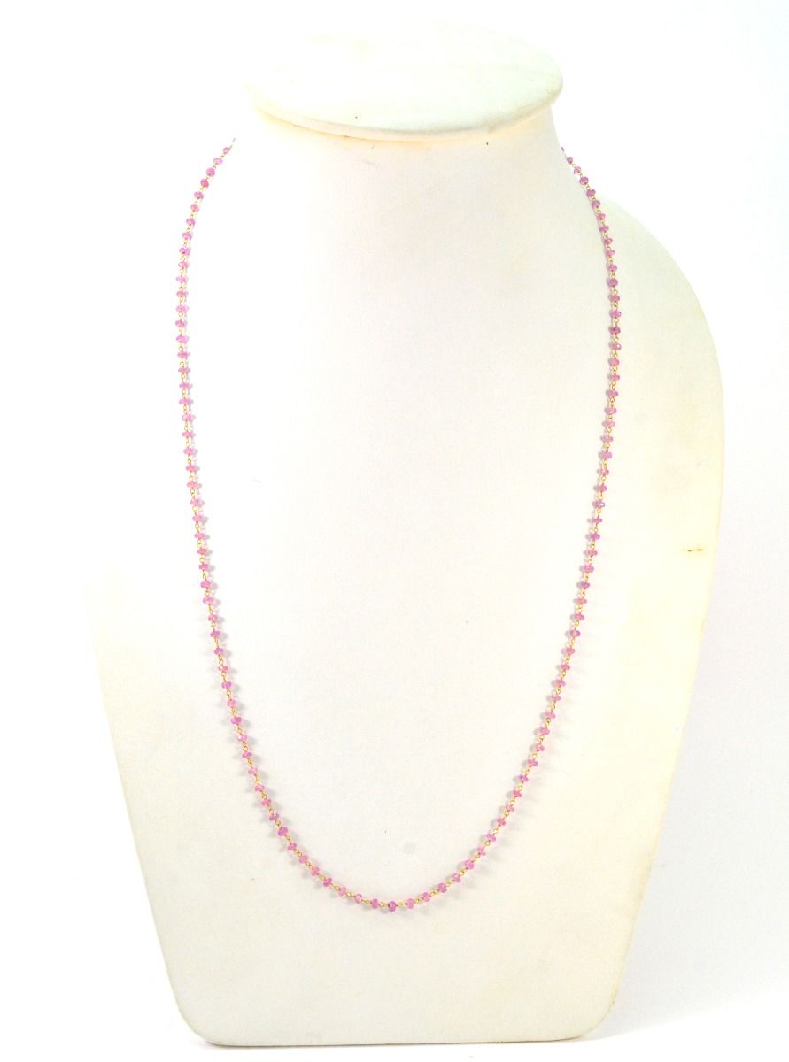 14k Solid Yellow Gold Necklace In 3MM Size - Roundel in Shape, SGGRC-121