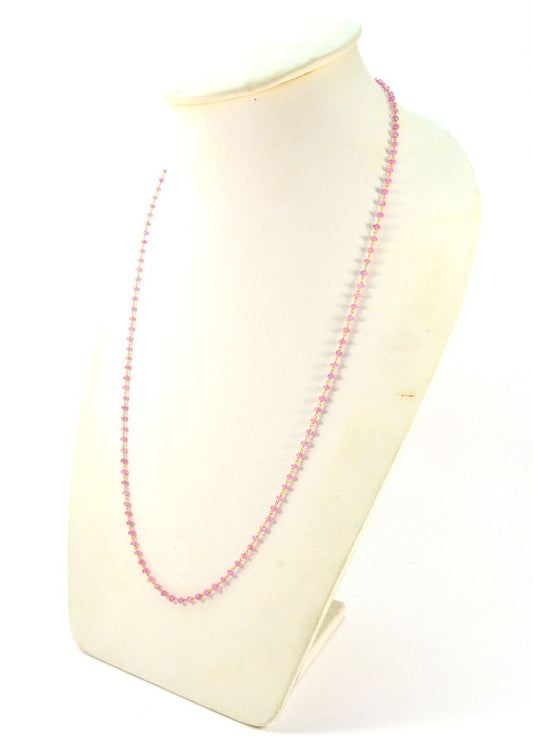 14k Solid Yellow Gold Necklace In 3MM Size - Roundel in Shape, SGGRC-121