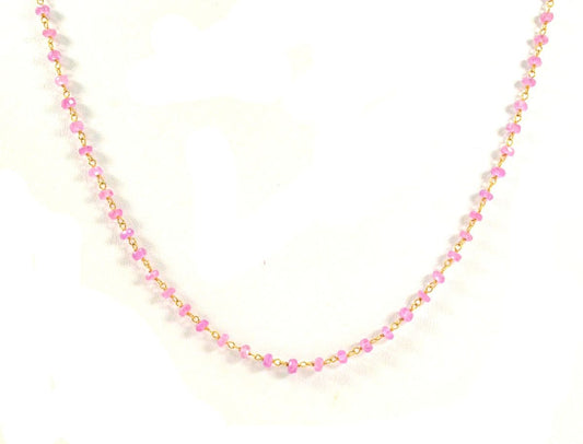 14k Solid Yellow Gold Necklace In 3MM Size - Roundel in Shape, SGGRC-121 - view 3