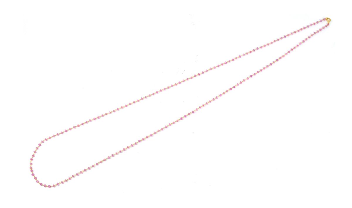 14k Solid Yellow Gold Necklace In 3MM Size - Roundel in Shape, SGGRC-121