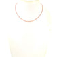 14k Solid Yellow Gold Necklace In 2.50 MM Size - Pink Sapphire, SGGRC-125