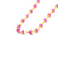 14k Solid Yellow Gold Necklace In 2.50 MM Size - Pink Sapphire, SGGRC-125