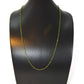 14k Solid Yellow Gold Necklace in Roundel Shape - 3MM Size, SGGRC-127