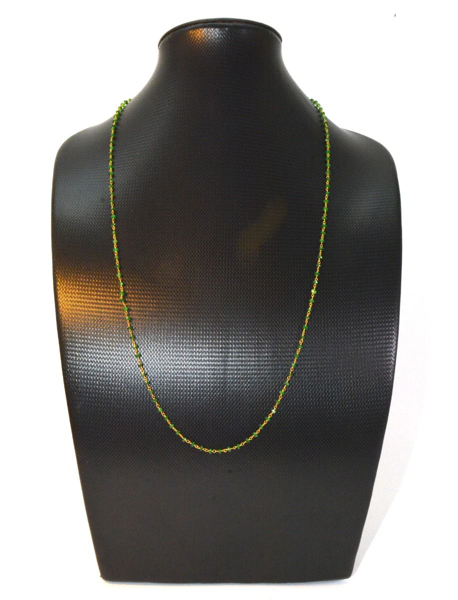 14k Solid Yellow Gold Necklace in Roundel Shape - 3MM Size, SGGRC-127