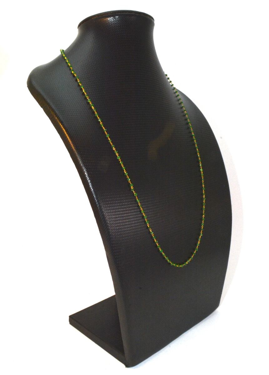 14k Solid Yellow Gold Necklace in Roundel Shape - 3MM Size, SGGRC-127