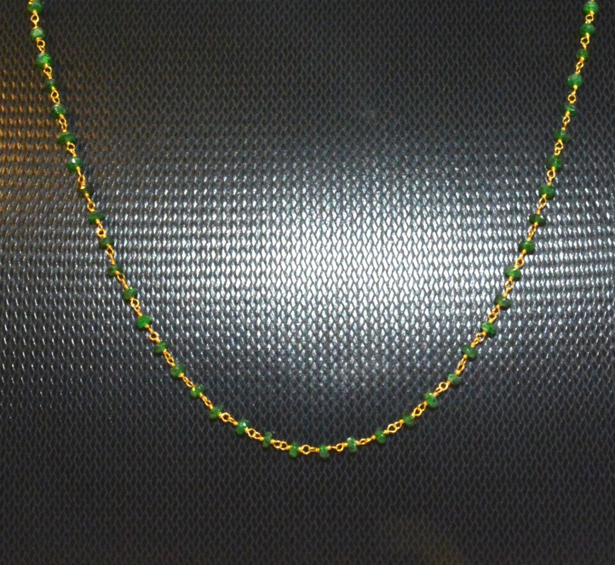 14k Solid Yellow Gold Necklace in Roundel Shape - 3MM Size, SGGRC-127