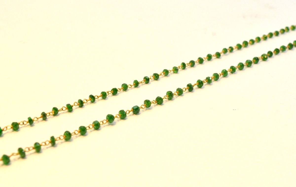 14k Solid Yellow Gold Necklace in Roundel Shape - 2.50 MM  Size, SGGRC-128