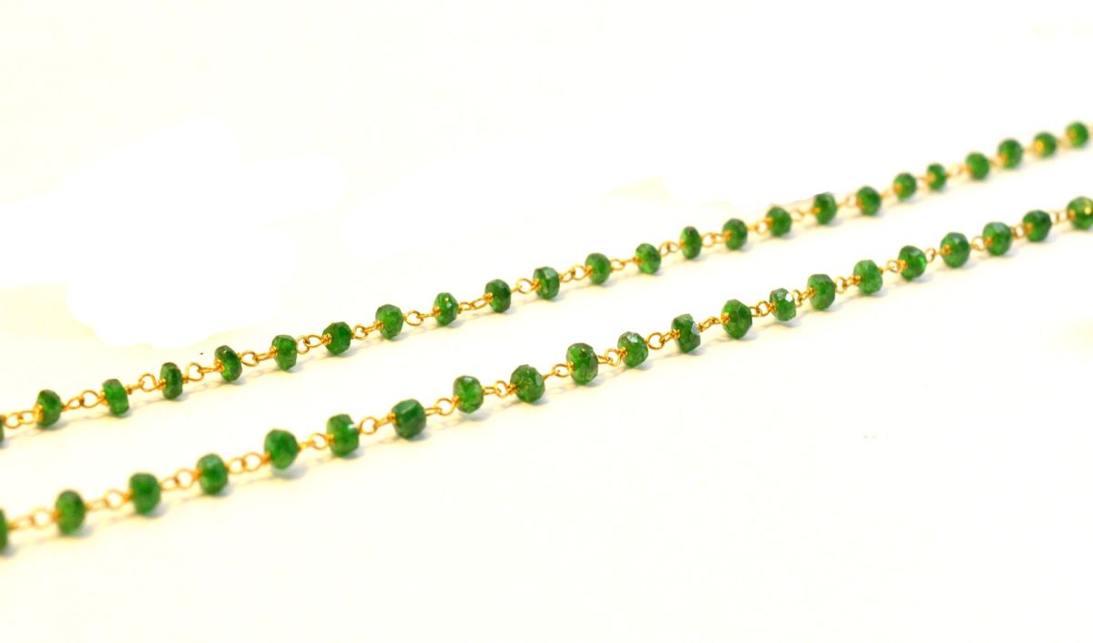 14k Solid Yellow Gold Necklace in Roundel Shape - 2.50 MM  Size, SGGRC-128