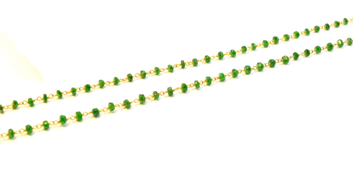 14k Solid Yellow Gold Necklace in Roundel Shape - 2.50 MM  Size, SGGRC-128