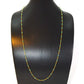 14k Solid Gold Necklace in 4.00 mm Size With Emerald Stone, SGGRC-139
