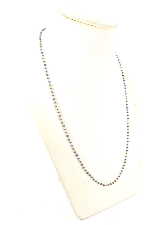 14k Solid Gold Necklace in 4.00 mm Size With Emerald Stone, SGGRC-130