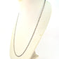 14k Solid Gold Necklace in 4.00 mm Size With Emerald Stone, SGGRC-130