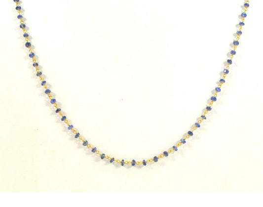14k Solid Gold Necklace in 4.00 mm Size With Emerald Stone, SGGRC-130 - view 3