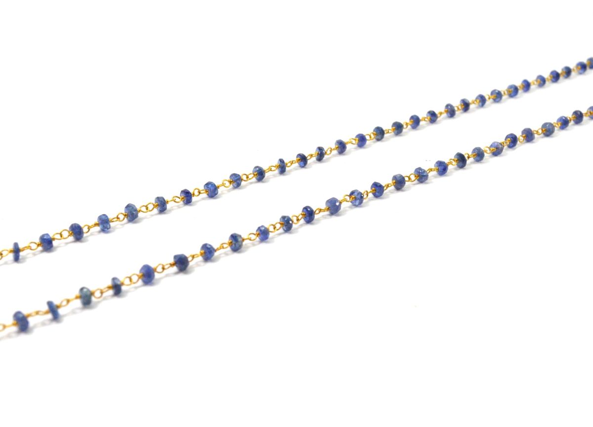 14k Solid Gold Necklace in 4.00 mm Size With Emerald Stone, SGGRC-130