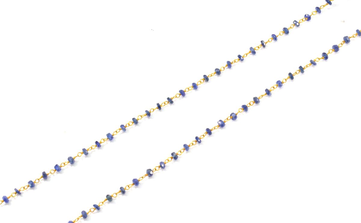 14k Solid Gold Necklace in 4.00 mm Size With Emerald Stone, SGGRC-130