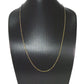 14k Solid Gold Necklace With Blue Sapphire Stone , 2.50 MM, SGGRC-131