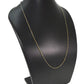 14k Solid Gold Necklace With Blue Sapphire Stone , 2.50 MM, SGGRC-131