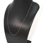 14k Solid Gold Necklace With Blue Sapphire Stone , 2.50 MM, SGGRC-131