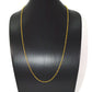 14k Solid Gold Necklace With Yellow Sapphire Stone - 2MM Size , SGGRC-134