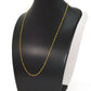 14k Solid Gold Necklace With Yellow Sapphire Stone - 2MM Size , SGGRC-134