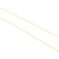 14k Solid Gold Necklace With Yellow Sapphire Stone - 2MM Size , SGGRC-134