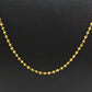 Biguilling 14k Solid Gold Necklace In Roundel Shape - 2MM,  SGGRC-135