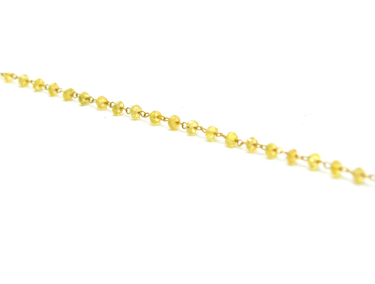 Biguilling 14k Solid Gold Necklace In Roundel Shape - 2MM,  SGGRC-135