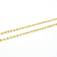 14k Solid Gold Necklace Studded With Natural Yellow Sapphire Stones, 2MM - SGGRC-136