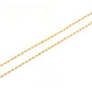 14k Solid Gold Necklace - Natural Orange Sapphire, 2MM - SGGRC-139