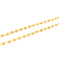 14k Solid Gold Necklace - Natural Orange Sapphire, 2MM - SGGRC-139