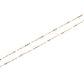 14k Solid Gold Necklace Studded With Multi Stone - 3MM,  SGGRC-144