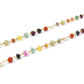 14k Solid Gold Necklace Studded With Multi Stone - 3MM,  SGGRC-144