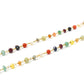 14k Solid Gold Necklace Studded With Multi Stone - 3MM,  SGGRC-144