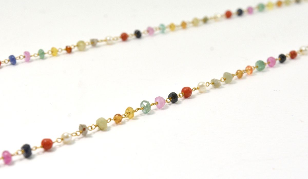 Amazingly 14k Solid Gold Necklace With AAA Quality in 3MM Size - SGGRC-146