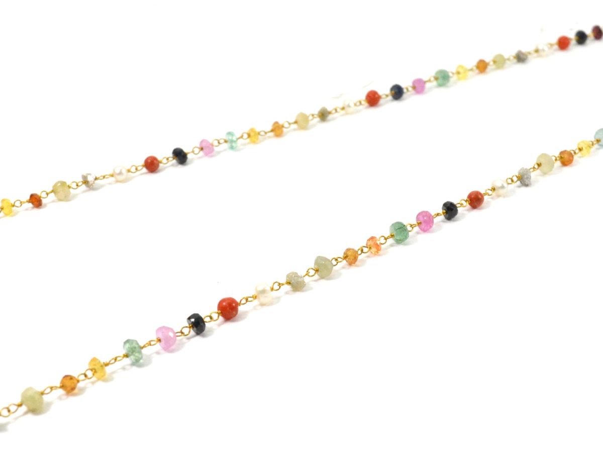 Amazingly 14k Solid Gold Necklace With AAA Quality in 3MM Size - SGGRC-146