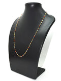 Stunning 14k Solid Gold Necklace In Roundel Shape, 3MM Size - SGGRC-147