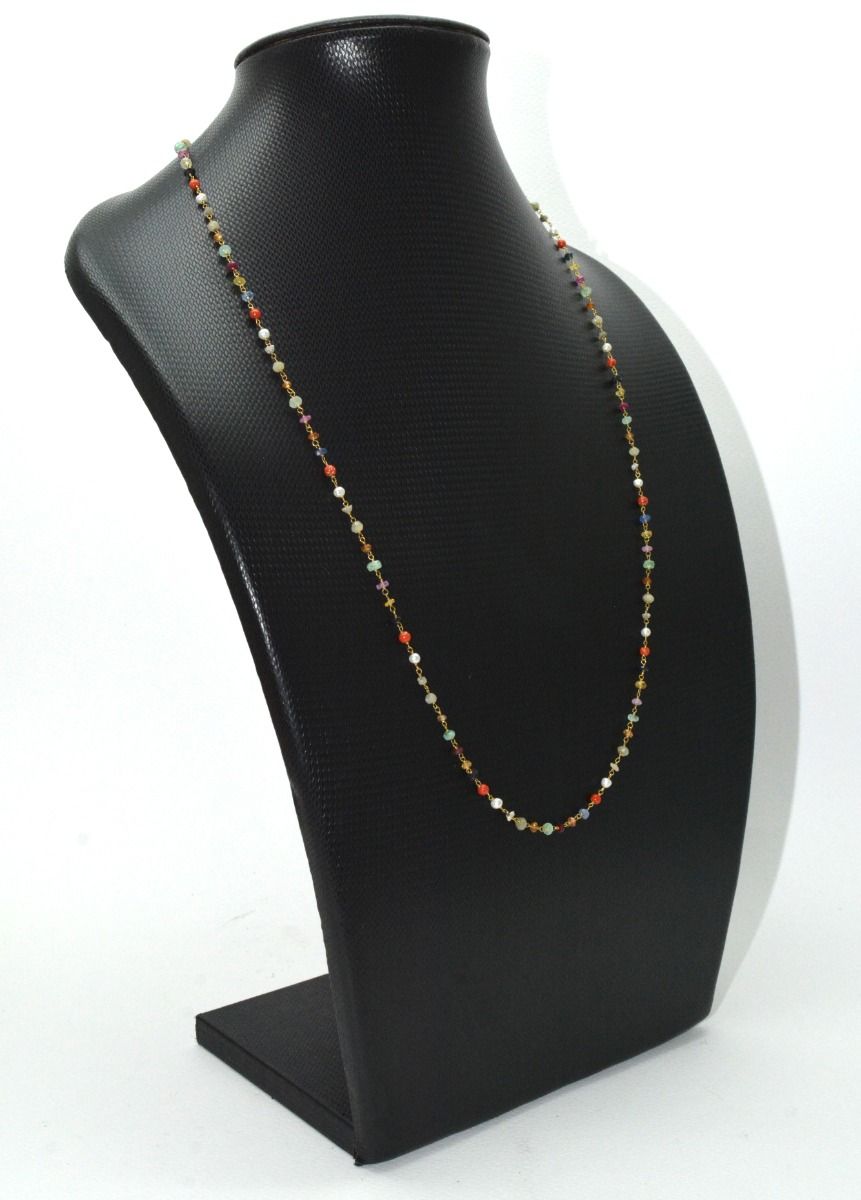 Stunning 14k Solid Gold Necklace In Roundel Shape, 3MM Size - SGGRC-147