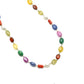 14k Solid Gold Necklace With Natural Multi Stones  - SGGRC-149
