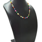 14k Solid Gold Necklace Studded With Natural Multi Stone - SGGRC-152