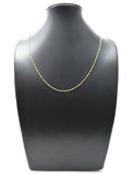14k Solid Gold Necklace - Natural Multi Stones ,3MM