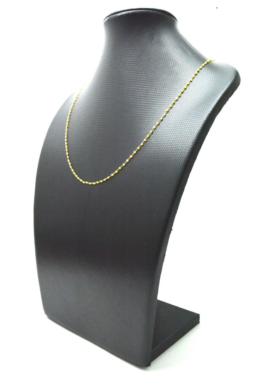 14k Solid Gold Necklace - Natural Multi Stones ,3MM