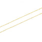 14k Solid Gold Necklace - Natural Multi Stones ,3MM